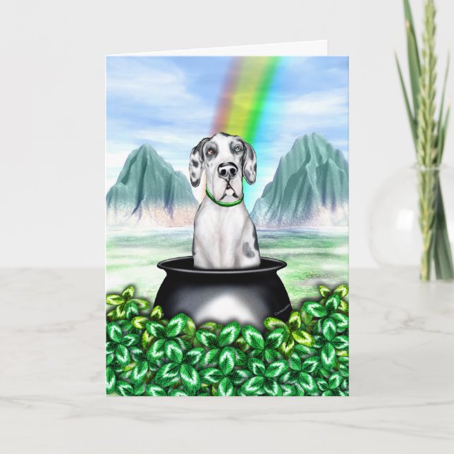 Carte Grand Dane Harlequin UC Pot O Gold (Devant)
