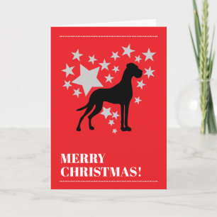 Carte Grand Danois Noël