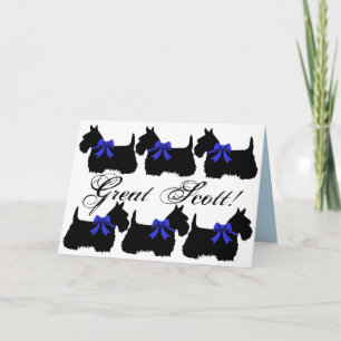 Carte « Grand Écossais ! », Terrier écossais, C'est un g