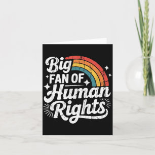 Carte Grand fan des droits de l'homme, de la justice soc