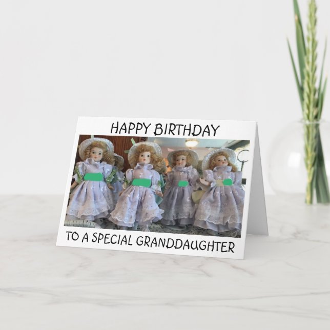 CARTE *GRAND-FILLE* À L'ANNIVERSAIRE DE GRAND-PARENT (Devant)