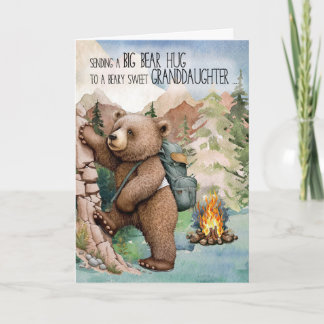 Carte Grand-fille Big Bear Hugo au camp d'été