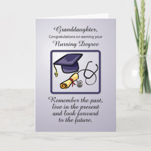 Carte Grand-fille Diplôme de soins infirmiers Graduation