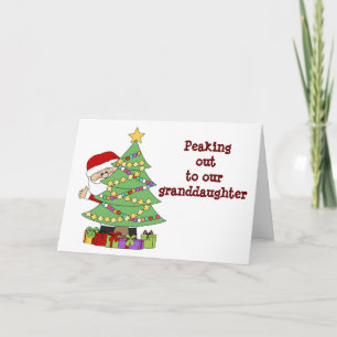 CARTE **GRAND-FILLE** ESPÉRONS QUE PÈRE NOËL EST "BON PO