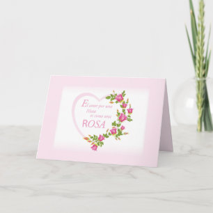 Carte Grand-fille Rose d'anniversaire