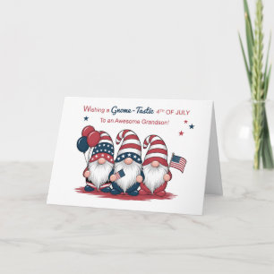 Carte Grand-fils aîné 4 juillet mignon nome patriotique
