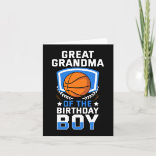 Carte Grand Grand-Mère De Famille De Basket-Ball Anniver