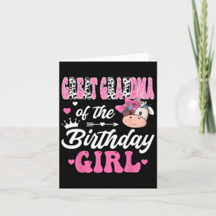 Carte Grand Grand-Mère De L'Anniversaire Fille Ferme Vac