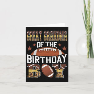 Carte Grand Grand-Mère De L'Anniversaire Garçon Football
