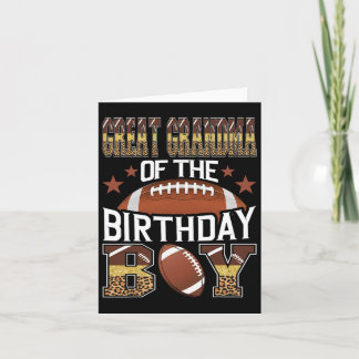 Carte Grand Grand-Mère De L'Anniversaire Garçon Football