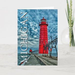 Carte Grand Haven Lighthouse Michigan Merci