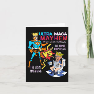 Carte Grand Maga King Donald Trump Biden Usa Ultra Maga