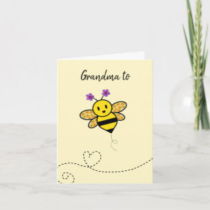 Carte Grand-mère à Bee Félicitations pour vos bonnes nou