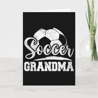 Carte Grand-mère de football Joueuse de football Jour de