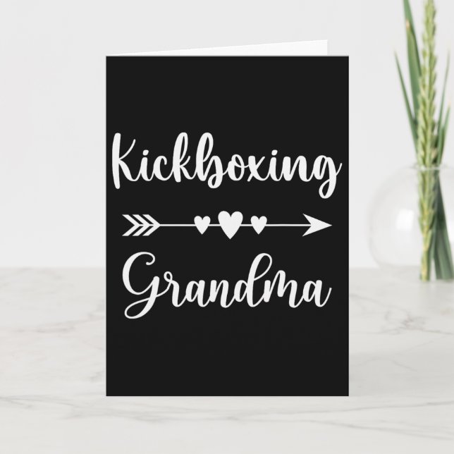Carte Grand-mère de kickboxing Amateurs de kickboxing Gr (Devant)