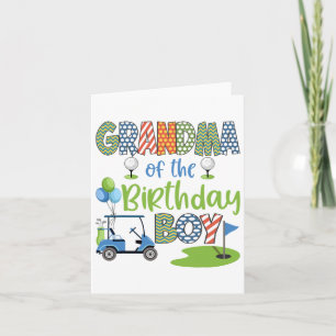 Carte Grand-Mère De L'Anniversaire Boy Golf Lover Family