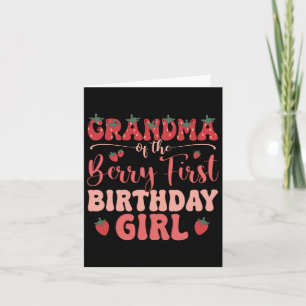 Carte Grand-Mère De L'Anniversaire Fille Berry Première