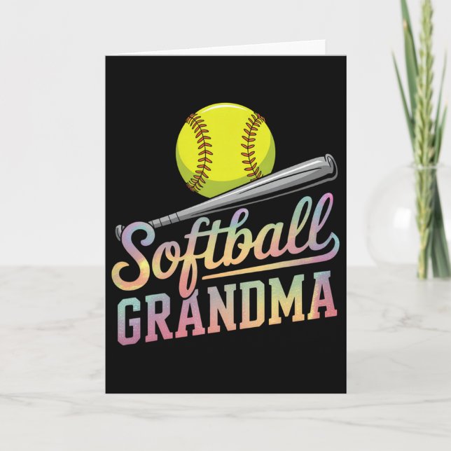 Carte Grand-mère de softball Joueuse de softball Mères d (Devant)