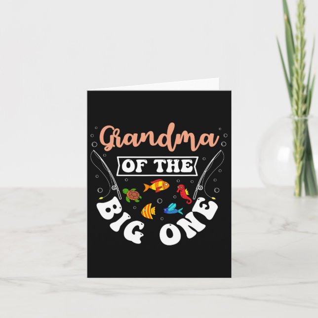 Carte Grand-Mère Du Big One Pêche Anniversaire Anniversa (Devant)