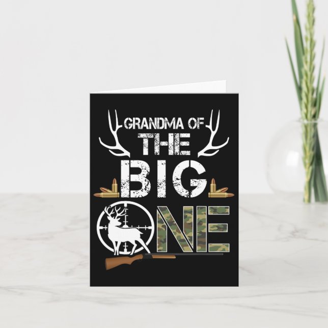 Carte Grand-Mère Du Gros Anniversaire Boy Deer Hunter Ca (Devant)