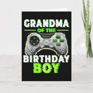 Carte Grand-Mère Du Joueur Vidéo Enfant Anniversaire Qui