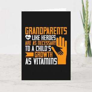 Carte Grand-mère - Grands-parents comme héros