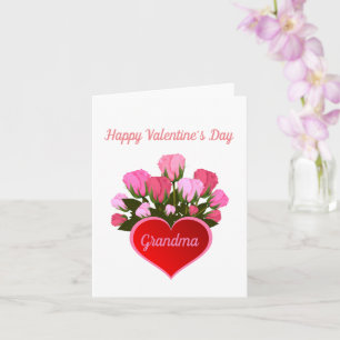 Carte Grand-mère Joyeuse Saint-Valentin