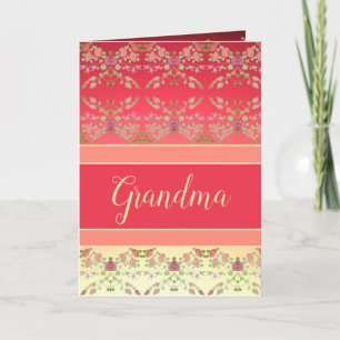 Carte Grand-mère, nous vous aimons tous
