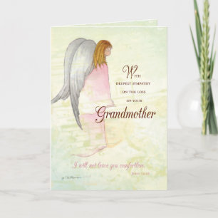Carte Grand-mère Sympathy Angel