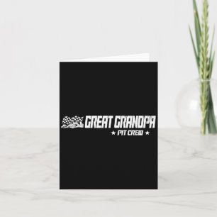 Carte Grand-pa Pit Crew Race Voiture Anniversaire Famill