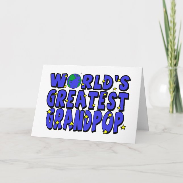 Carte Grand-papa le plus génial du monde (Devant)