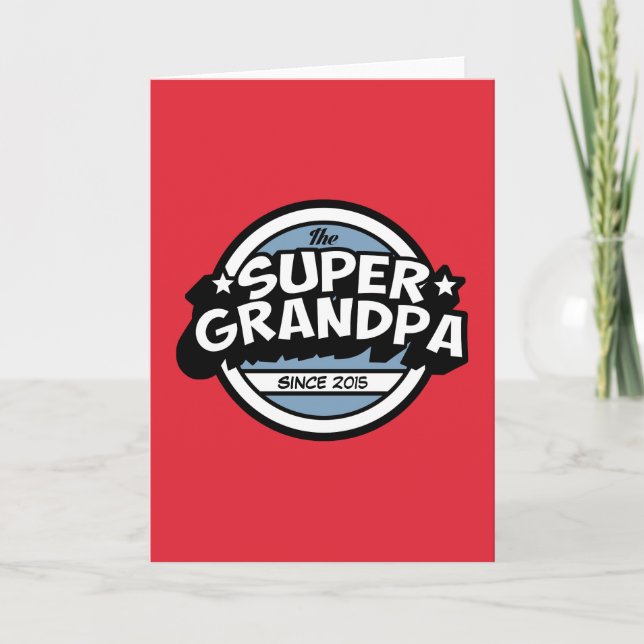 Carte Grand-papa superbe rouge intelligent (Devant)