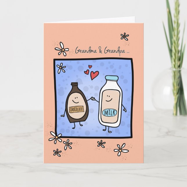 Carte Grand-parent Anniversaire, Fait pour l'autre (Devant)