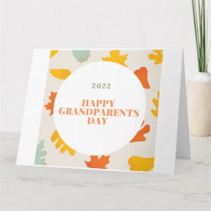Carte Grand-parents Day 2022 Blank Folded Greeting Card