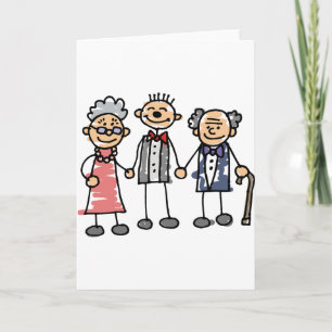 Carte Grand-parents Parents de la chambre Cérémonie du j
