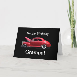 Carte Grand-père Anniversaire voiture classique