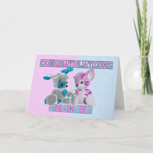 Carte Grand-Père Aux Jumeaux Félicitations