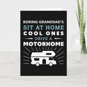 Carte Grand-père cool conduire un cadeau Motorhome