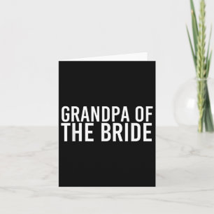 Carte Grand-Père De La Mariée Chemise Drôle Mariage Groo