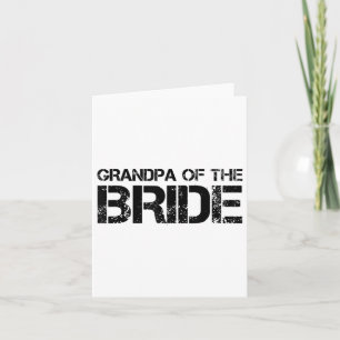 Carte Grand-Père De La Mariée Drôle Mariage Groom Party
