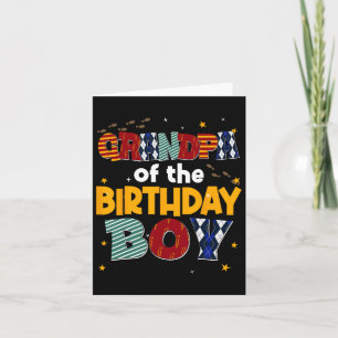 Carte Grand-Père De L'Anniversaire Boy Family Party Déco