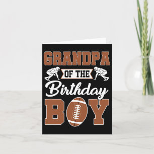 Carte Grand-Père De L'Anniversaire Boy Football Party Fa