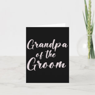 Carte Grand-Père De L'Équipe De Mariage Tee De Groom Gra