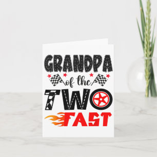 Carte Grand-Père Des Deux Fast 2nd Birthday Boy Racing C