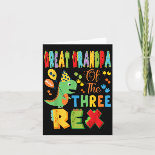Carte Grand-Père Des Trois Rex 3ème Anniversaire Boy Din