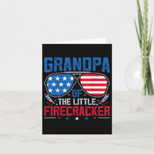 Carte Grand-Père Du Petit Frappe Usa Drapeau 4ème De