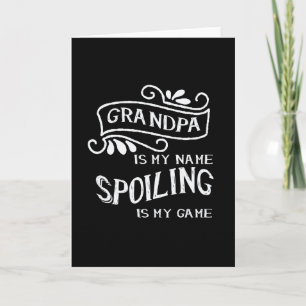 Carte Grand-Père Est Mon Nom Spots Est Mon Jeu