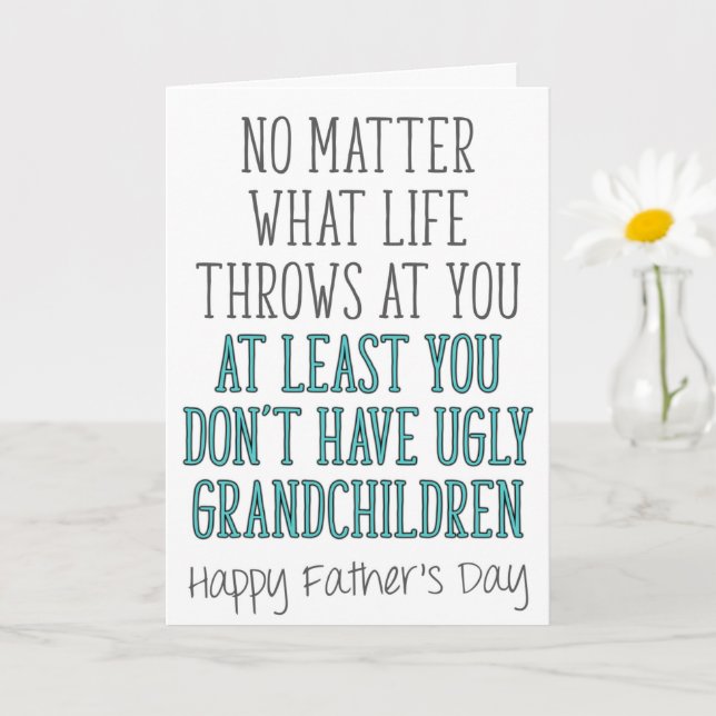 Carte Grand-Père Fête des pères, Peu Importe Ce Que La V (Petite plante)