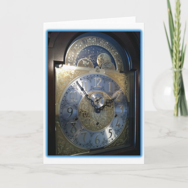 Carte Grand-père Horloge Face (Devant)
