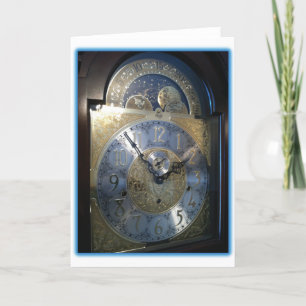 Carte Grand-père Horloge Face